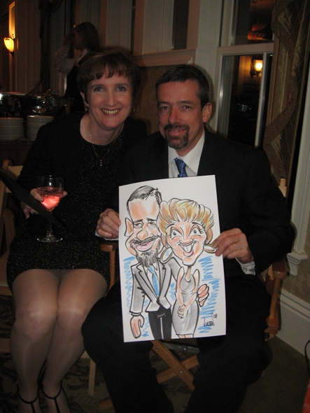 Couple Caricatures by Angie Jordan 