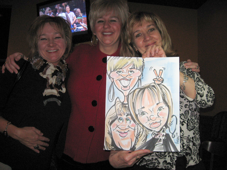 group caricatures by Angie jordan