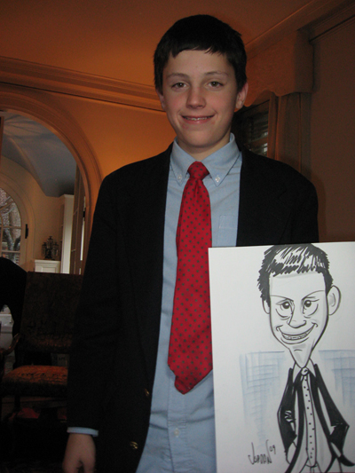 party caricatures by angie jordan