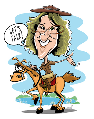 digital caricature by angie jordan