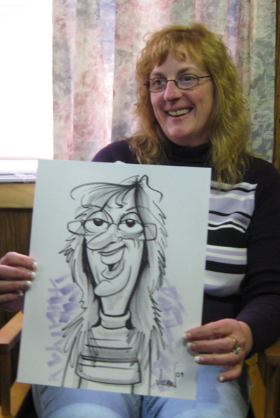 Angie Jordan's Birthday Caricatures