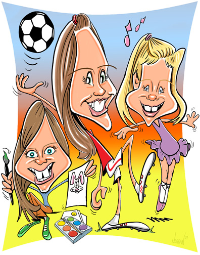 Gift Digital Caricature by Angie Jordan Gift Digital Caricature by Angie Jordan
