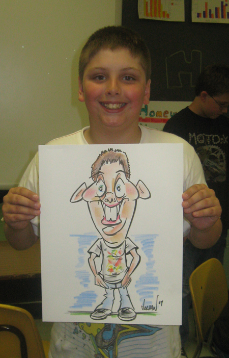 Angie's Traditional Live Party Caricatures full body