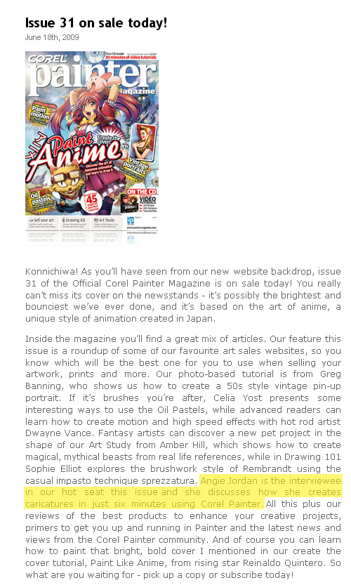 Angie Painter Magazine Review2009 Angie Painter Magazine Review2009