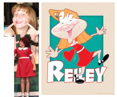 Reiley Cartoon designed by Angie Jordan