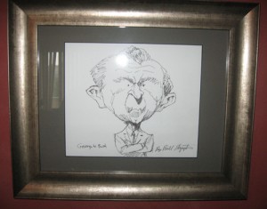 George Bush caricature by Bill Plympton